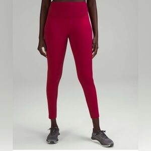Lululemon fast and free pomegranate size 14 25” inseam